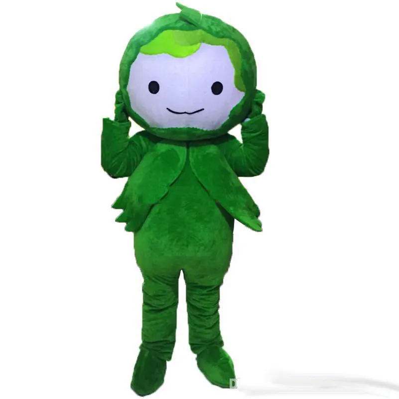 Professionell Green Cabbage Mascot Kostymer Fancy Dress Real Photo Fri frakt