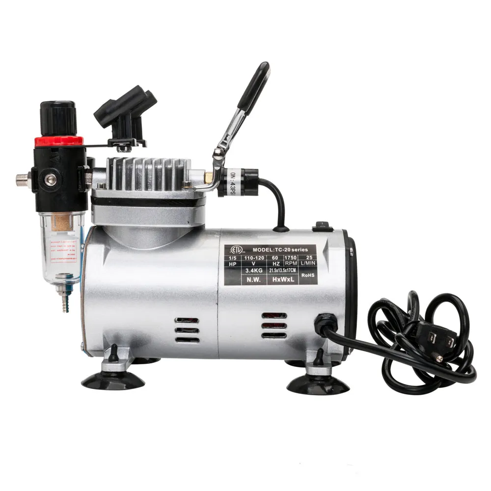 TC-20BK 110V Luchtcompressor met luchtborstelset