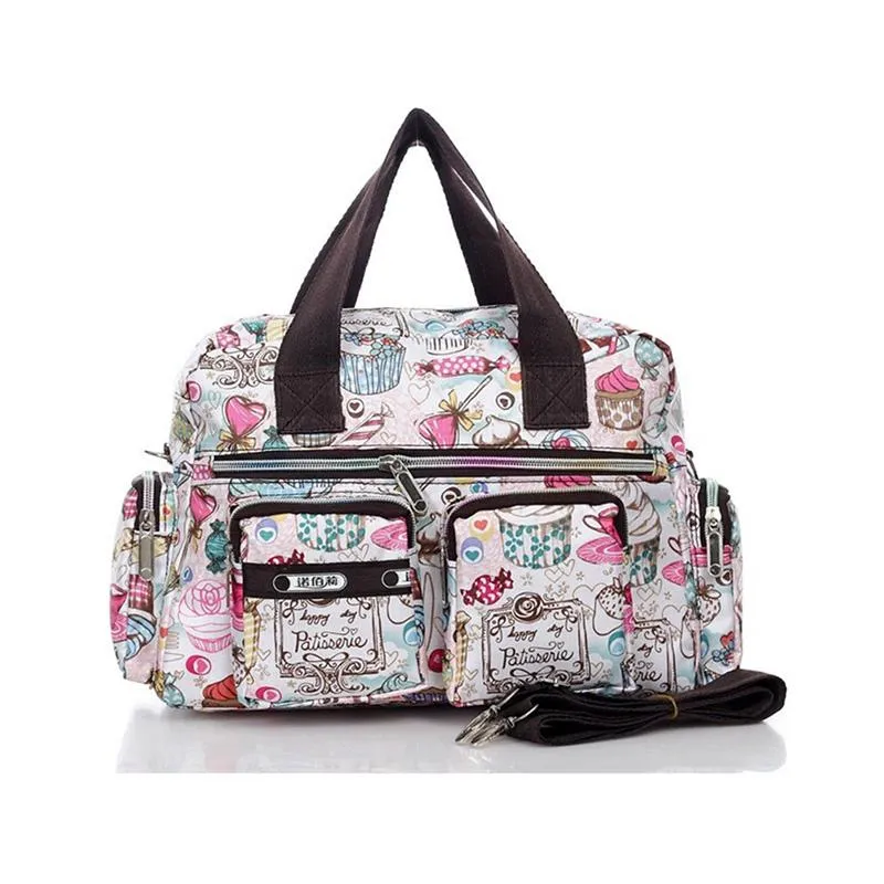 = Bolsa fofa de bolsa de manobra de fraldas para bebês para meninas de moda de nylon de nylon de girl saco de mamãe mamãe mamãe mama bolsas