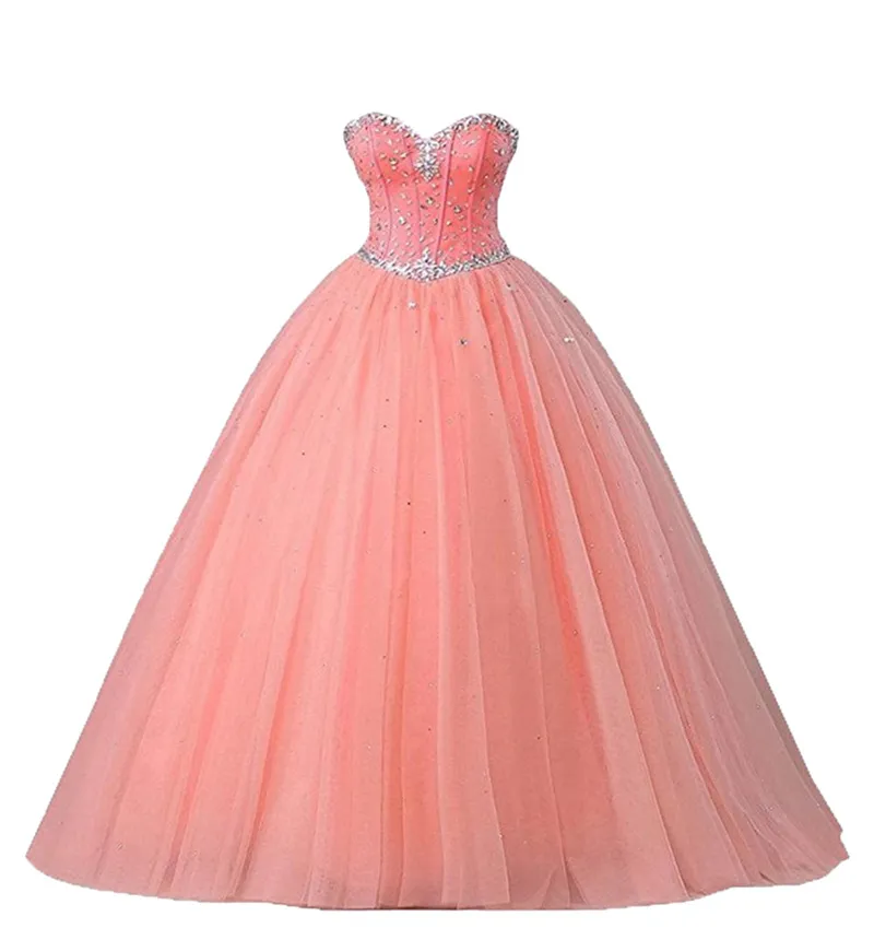 2019 Sweetheart Crystal Beading Ball Gown Vestidos de quincea era Lace Up Plus Size Sweet 16 Vestidos Debutante 15 a os Vestido de fiesta formal BQ187