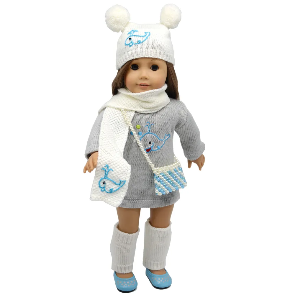 Dolphin Girl Doll Accessories 18 Inch Doll Clothes Accessories Set