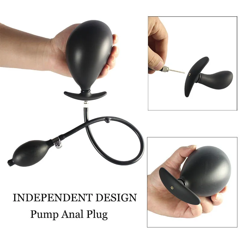 basketball anal plug Inflatable plug, 43mm, Solid Core main image 1
