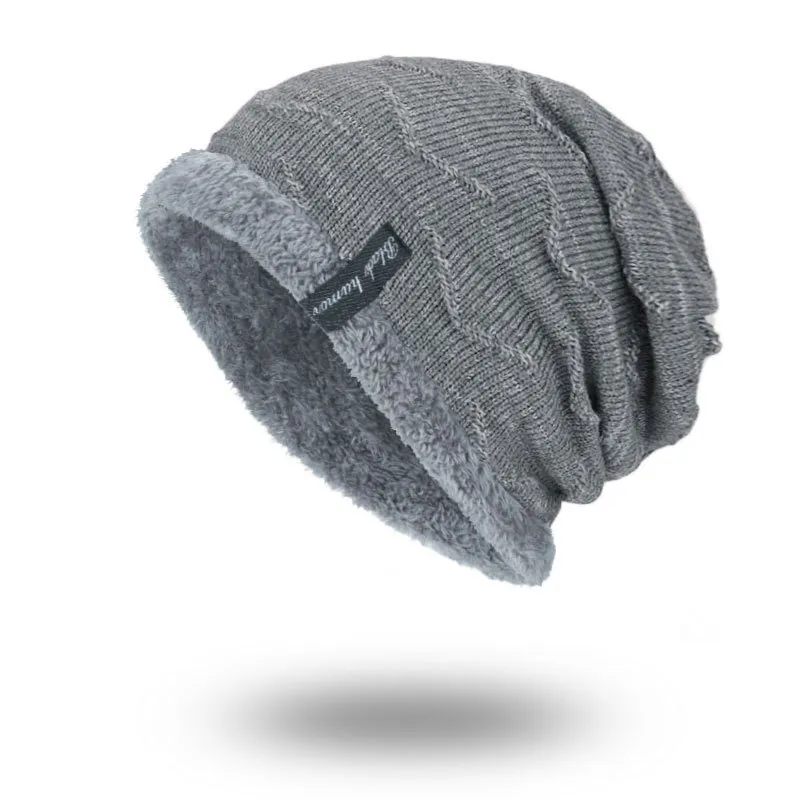 Nouveau Style coréen à la mode hommes hiver automne crâne casquettes garder au chaud épaissir tricoté doux chapeaux à vendre