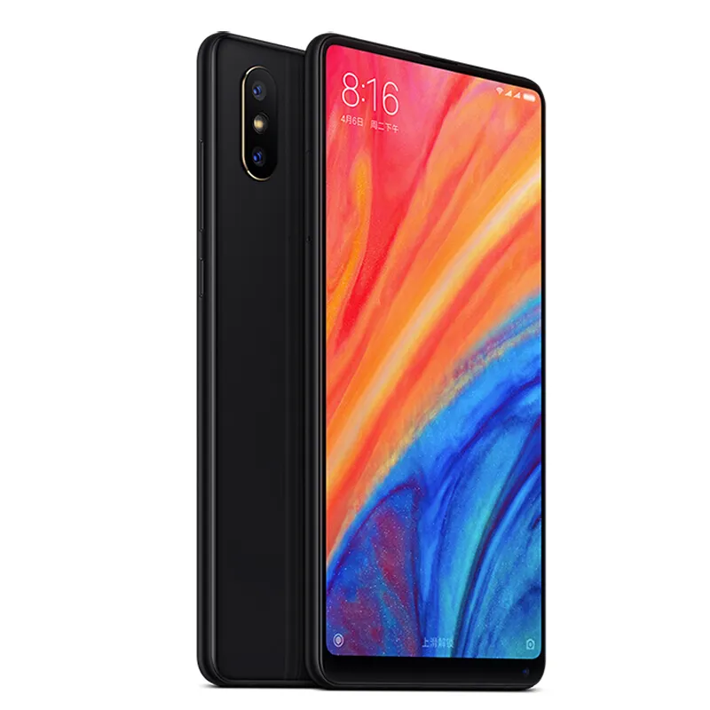 오리지널 Xiaomi Mi Mix 2S 4G LTE 휴대 전화 6GB RAM 64GB 128GB ROM Snapdragon 845 Octa Core Android 5.99 "전체 화면 12.0MP AI NFC FACE ID 지문 스마트 휴대 전화.