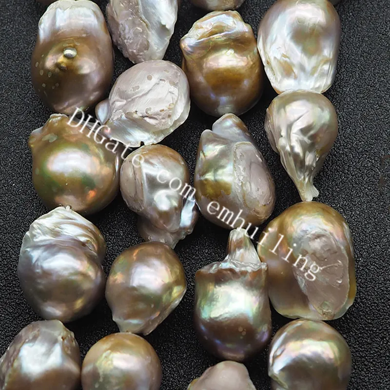  Natural Colorful Freshwater Pearl Beads Irregular