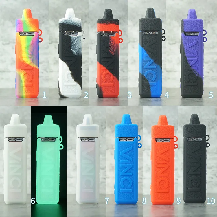 Voopoo Vinci 40w Pod Étui en silicone Manchon en caoutchouc Housse de protection Pochette de transport avec embout anti-poussière pour Vinci 40 Watt DHL