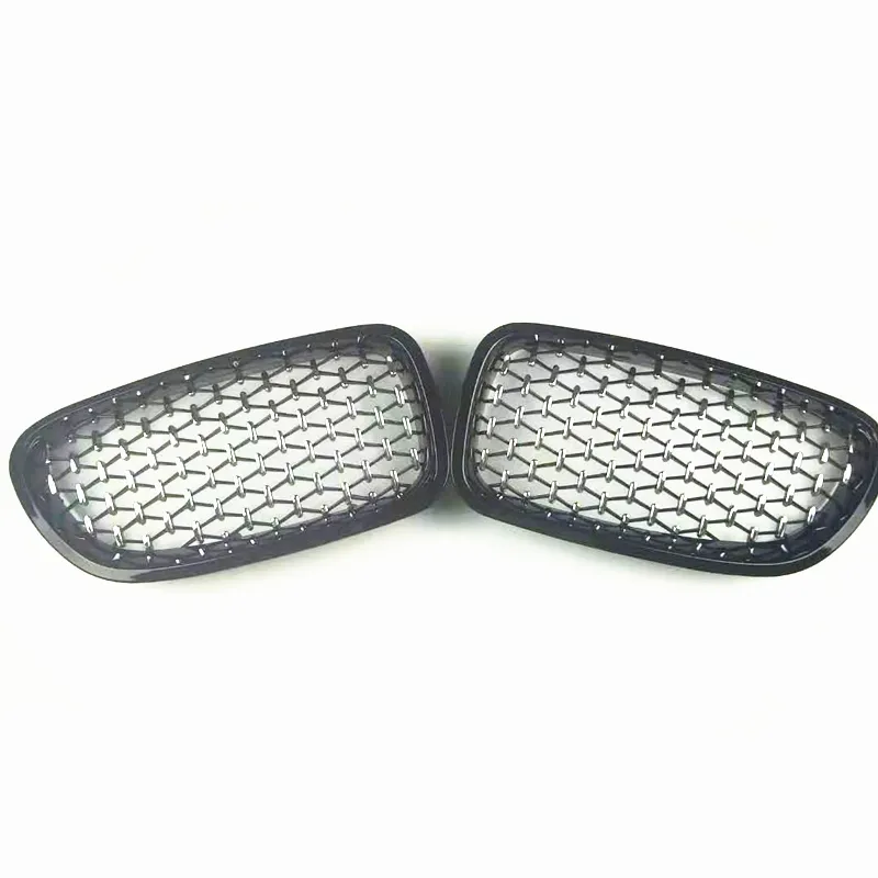 Un par de rejillas de malla estilo diamante F30 F31 F35, rejillas de riñón de Material ABS para parrilla de carreras Serie 3