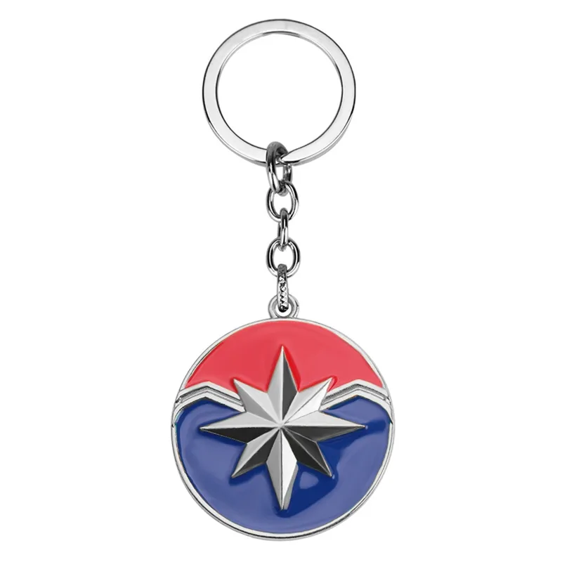 Marvel Avengers 4 Keychain Captain Marvel Surprise Captain Logo Keychain  Pendant Fans Souvenir Gift Car Key Ring From Simonry_jewelry, $2.62