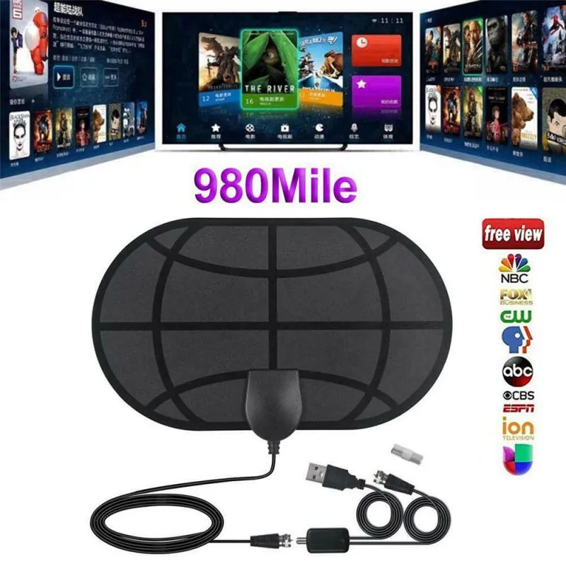 Skylink 980 Mile Range Indoor HDTV Antenna Ultra HD 4K Digital TV Home