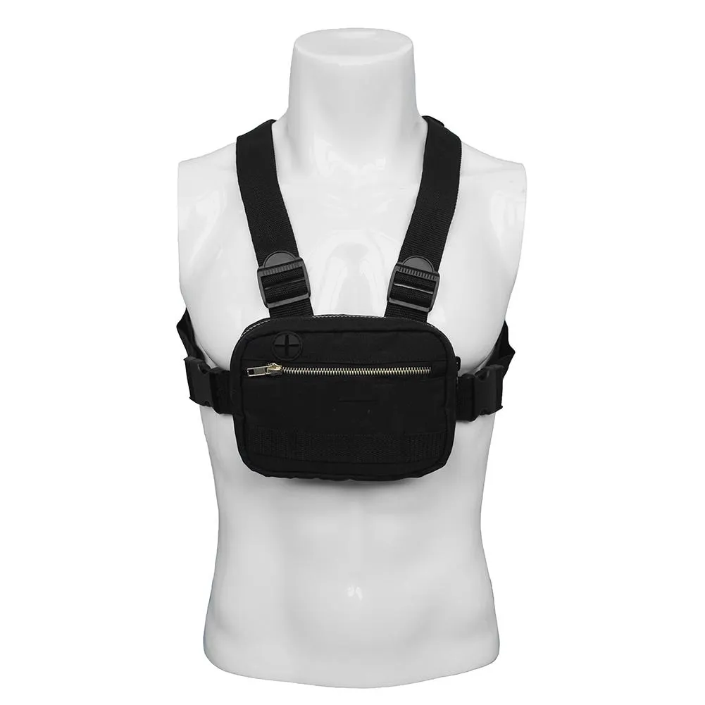 MEN MEN CHEST PACK RIP HOP ATTREWEAR USISX COOL وظيفية تكتيكية تكتيكية مكتوبة مضاد للسرقة حقيبة محفظة حقيبة على النمط