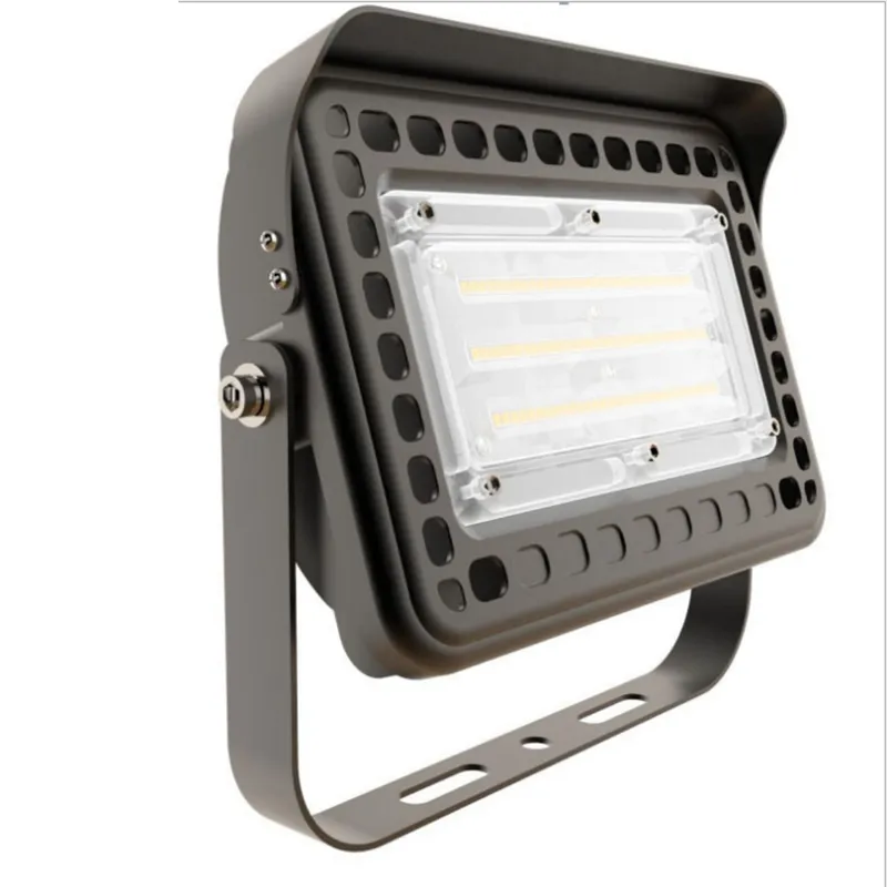 Nouvelle arrivée Projecteur extérieur à LED, 100 W (équivalent 400 W) 11 000 lm super lumineux, éclairage de sécurité pour lave-mur homologué ETL DLC, CRI90 +, IP65