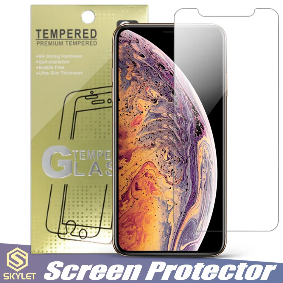 Protector de pantalla para HuAwer P40 Lite 5G MATE 30 P10 iPhone XS Max Alcatel 1x Película transparente de vidrio templado 0.33mm LG V50 V40 Protector
