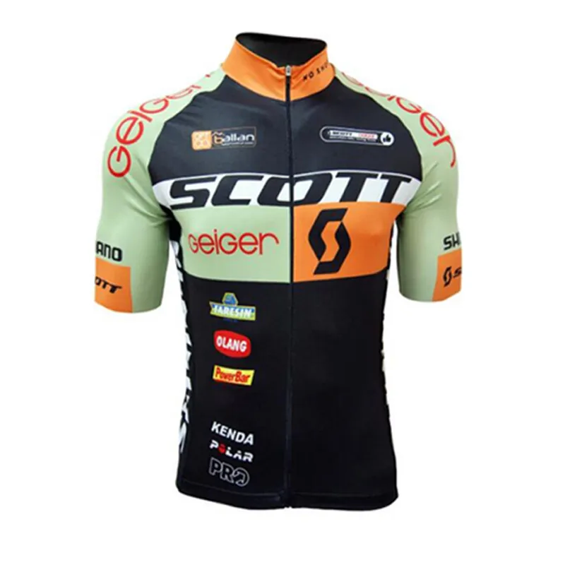 SCOTT Pro team Men's Cycling Short Sleeves jersey Road Racing Shirts Riding Bicycle Tops Breathable Outdoor Sports Maillot S21041956