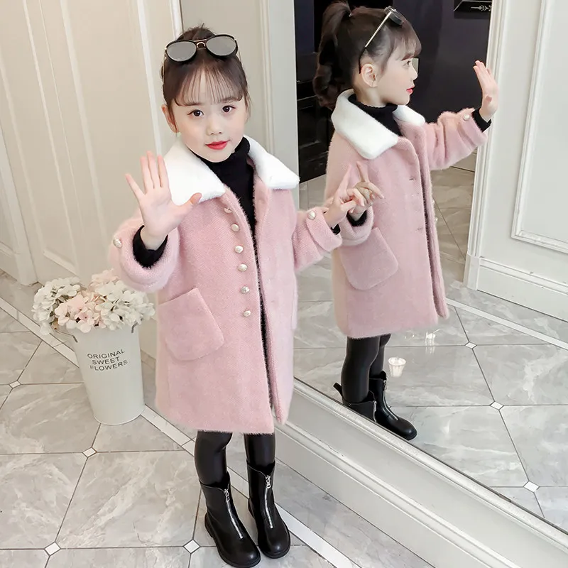 Nueva Abrigos Para Niñas Invierno De Los Chaqueta Para La Para Bebés De Las Capas Outwear Mezclas De Lanas De Los Niños Del De 46,75 € | DHgate