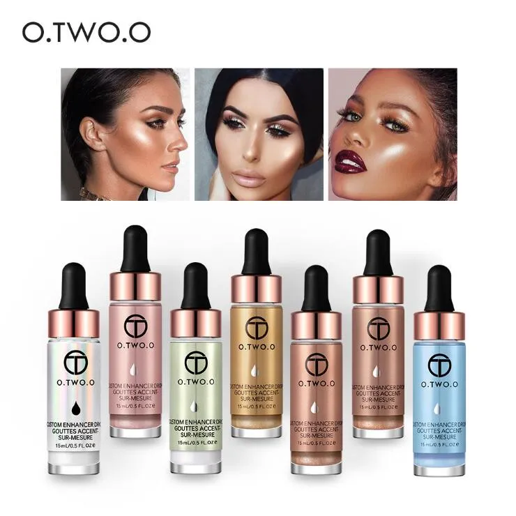 O.TWO.O Liquid Highlighter Make Up Highlighter Cream Concealer Shimmer Face Glow Ultra-concentrated illuminating bronzing