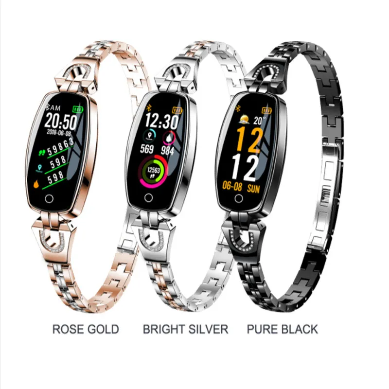 Bestselling H8 Smart Watch Frauen 2020 wasserdichte Herzfrequenz-Messung Bluetooth für Android IOS Fitness Armband Smartwatch Großhandel