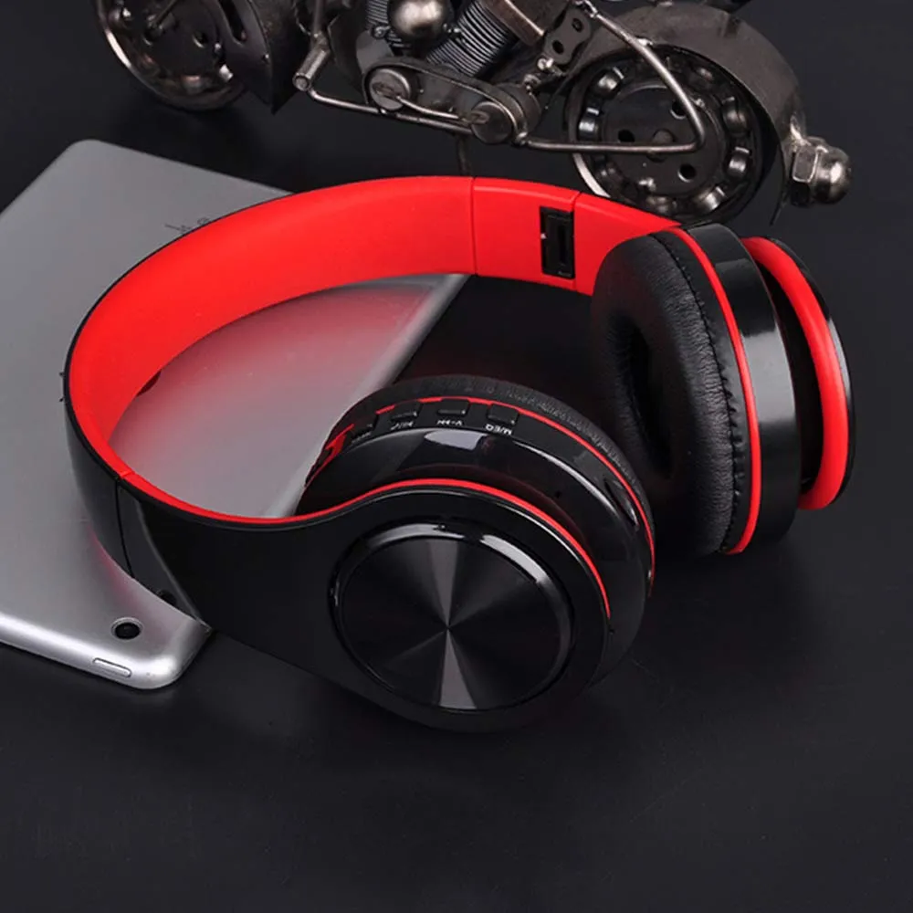 B3 Taşınabilir Kablosuz Kulaklık Bluetooth Stereo Katlanabilir Kulaklık Ses MP3 Müzik için MIC ile Ayarlanabilir Kulaklıklar