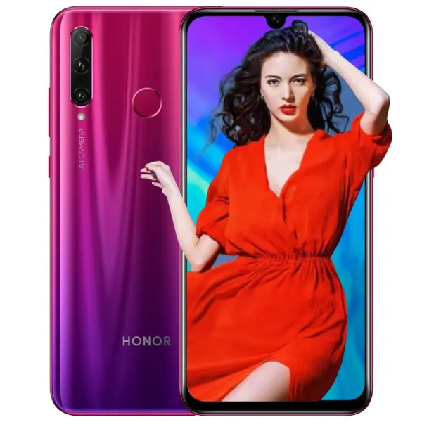 Оригинальный Huawei Honor 20i 4G LTE Сотовый телефон 6 ГБ ОЗУ 64 ГБ 128 ГБ 256 ГБ ROM KIRIN 710 OCTA CORE Android 6.21 "Полноэкранный экран 32.0mp ai ID Face ID отпечатков пальцев Смарт мобильный телефон