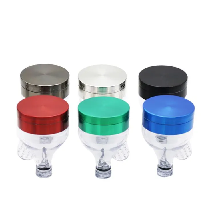 Flat Vertical 3-Layer Zinc Alloy Funnel Smoke Grinder 52mm Metal Smoke Grinder