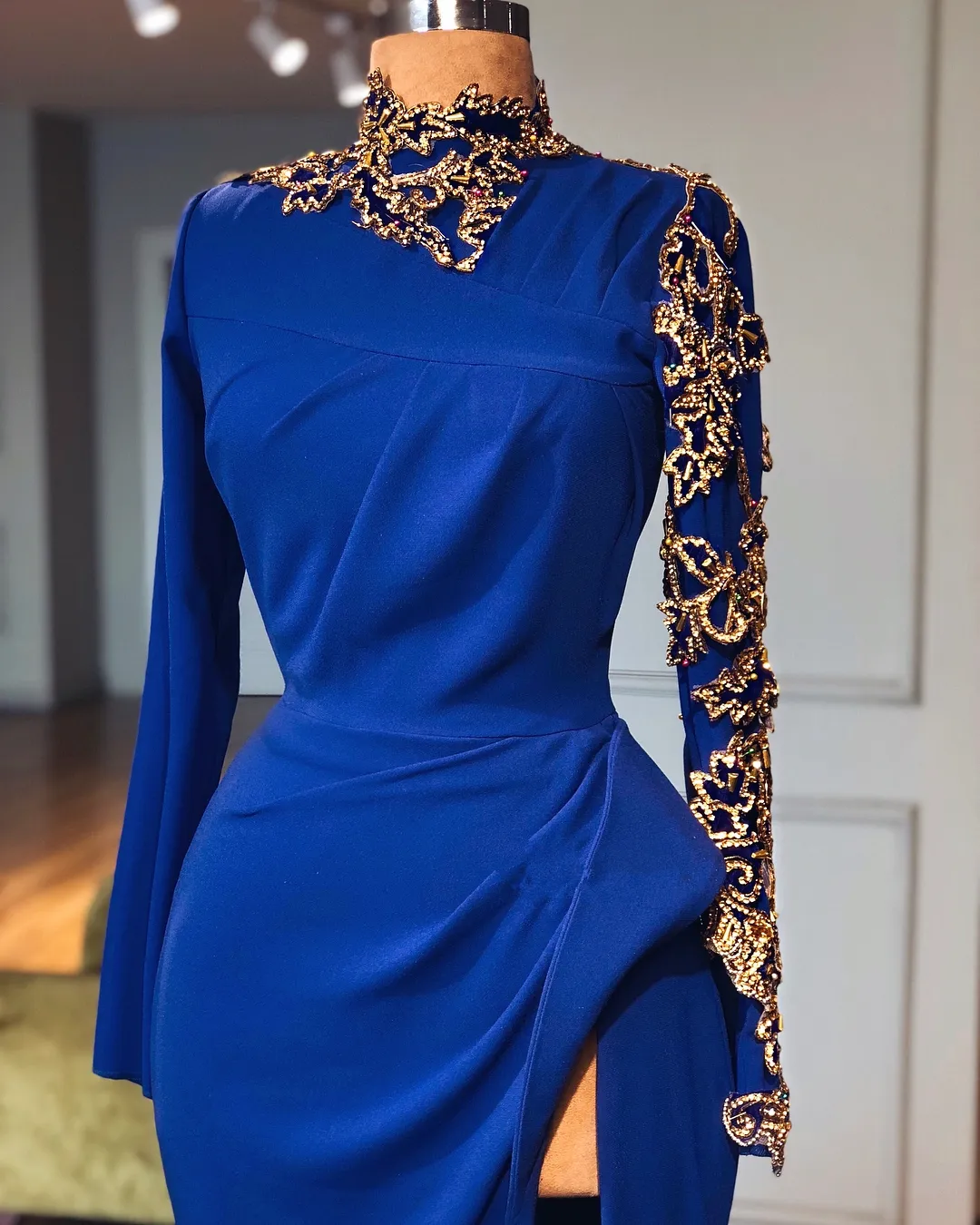 green emerald velvet dress Wedtrend Women Glitter Strapless Black Prom Dress with Beading Sequins Long Mermaid Party Dress, Royal Blue / US26W