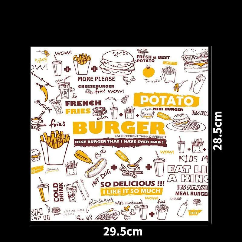 Lot de 400 feuilles de papier ciré à sec à carreaux pour paniers alimentaires, papier d'emballage sandwich, papier sulfurisé pour nourriture, rave