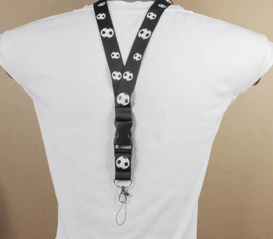Lanyard Football 10PCS Cell Phone Sport Lanyard Key Chain Key Ring Necklace String E-Cigarette Neck Strap Work ID Card