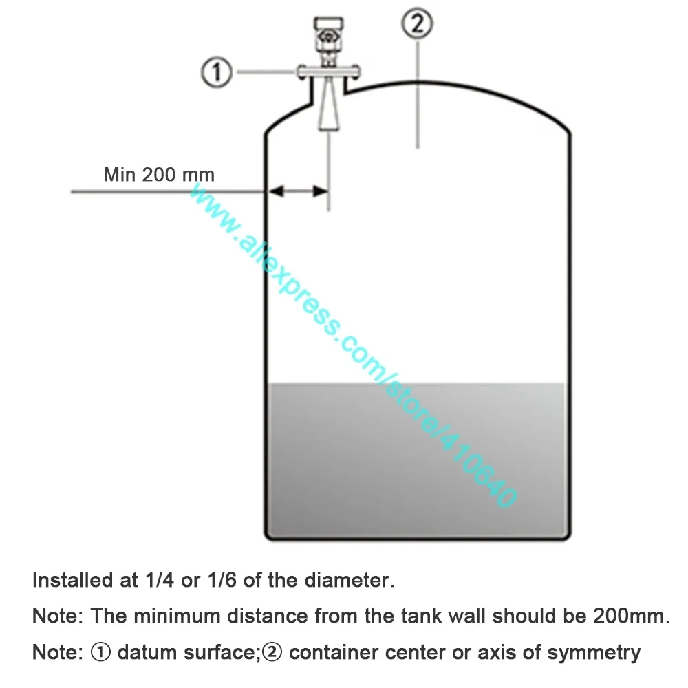 High Frequency Radar Level Meter installation 02