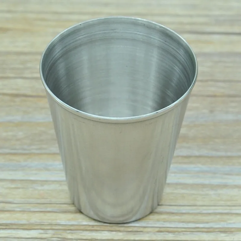 2oz Stainless Steel Cups Mini Glasses Shots for Whisky Wine Outdoor Practical Drinkware