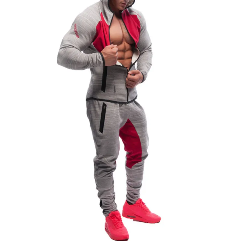 Mode-Män Bodybuilding Byxor Gym Träning Joggerbyxor Sport Atletisk Slim Fit Träningsbyxor Män Chandal Hombre Gorilla Wear Djur