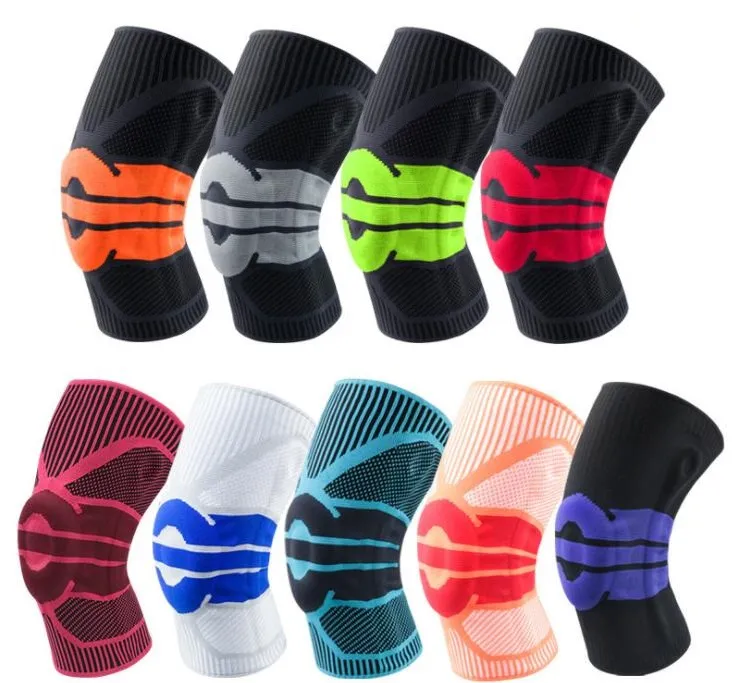 Sport Knipad Basketbal Kniebrace Compressie Knie Ondersteuning Lente Pad Basketbal Gebreide Compressie Elastische Knie Mouw Sport Soccer