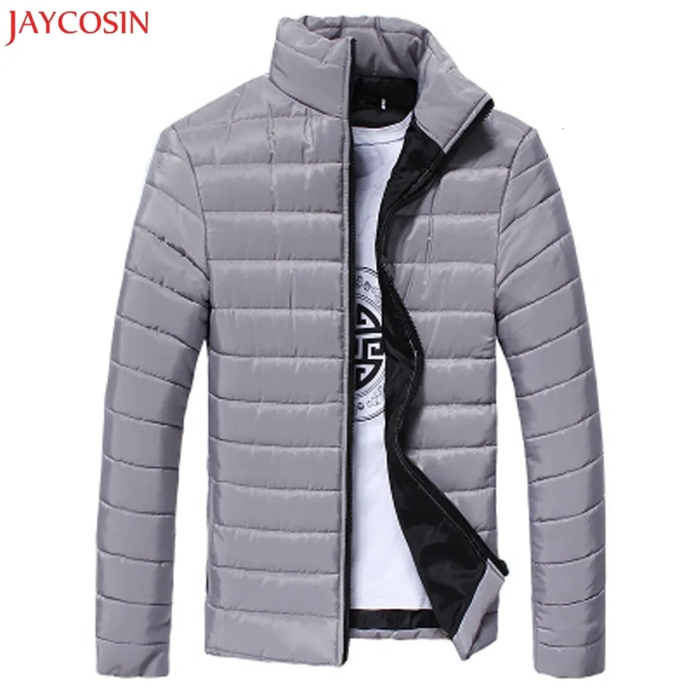 1 pc M-3xl casaco de inverno outono de algodão quente barraca de algodão slim zip casaco sólido outwear jaqueta broadcloth plus tamanho z1105 sh190916
