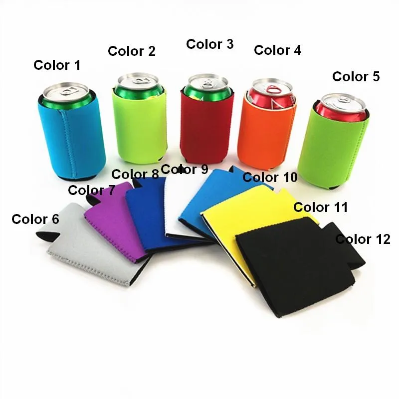 Custom Can Coolers Sleeves - Personalized Insulated Drink Holders For Parties, Weddings & Events (1 To 1000 Pcs, Fits 12-16oz Cans) - View #12