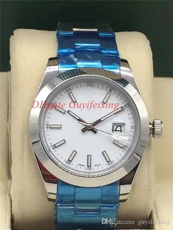 4 stijlen Luxe horloges Volledig 41 mm roestvrijstalen beweging Horloges II Black Blue White Index 116300 Automatische heren Fashion Business Watch