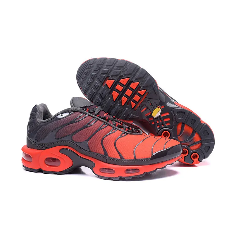 nike air max TN shoes Triple Noir Blanc Hommes Chaussures De Course  Respirant Maille Bleu ruban rouge Chaussures Homme Tn Sport Sneaker  Chaussures