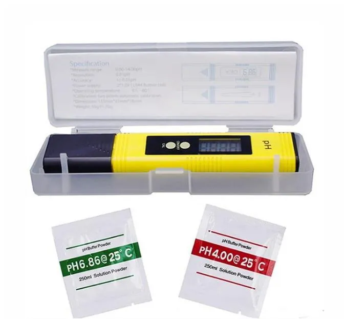 2019 Nieuwe Protable Digital PH Meter 0.00-14.0 PH-tester voor Aquarium Zwembad Wijn Automatische Kalibratie Waterkwaliteit Monitor Meetgereedschap