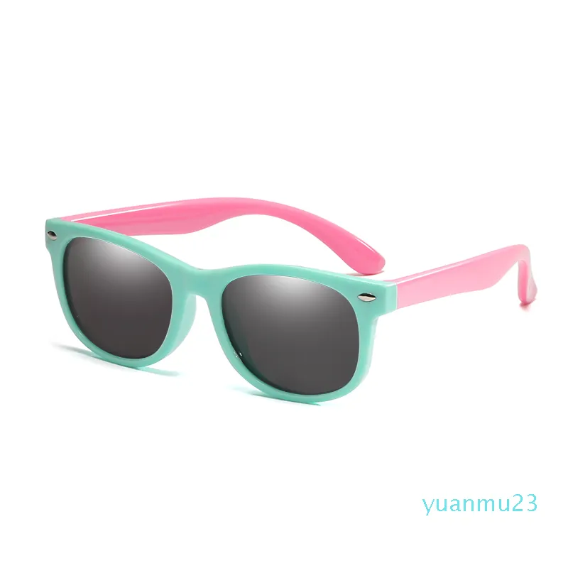 도매 -2019 년 새로운 편광 된 아이 선글라스 소년 소녀 아기 유아 패션 태양 안경 UV400 안경 어린이 그늘 Gafas Infantil