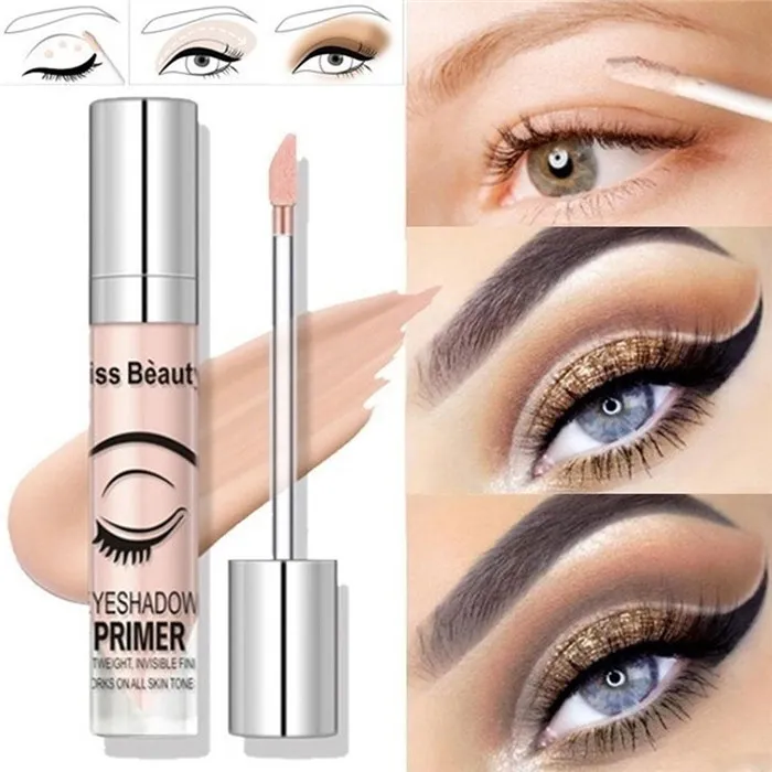 Kus schoonheid oog primer oog base crème 8 ml langdurige ooglid primer vloeibare basis oogschaduw base primer make-up 6 stks