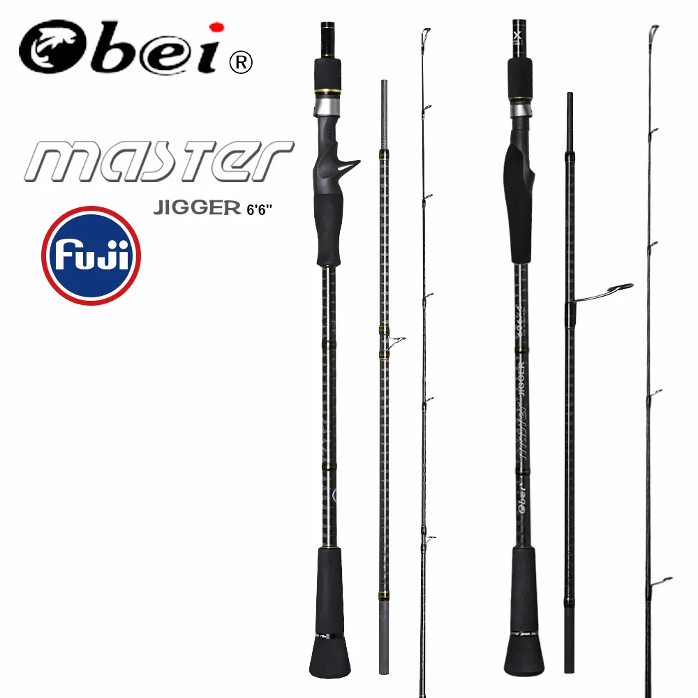 OBEI Master Barco do Mar Barco lento Haste de pesca 100-500g de giro de viagem Fuji Lure haste 30-80ib