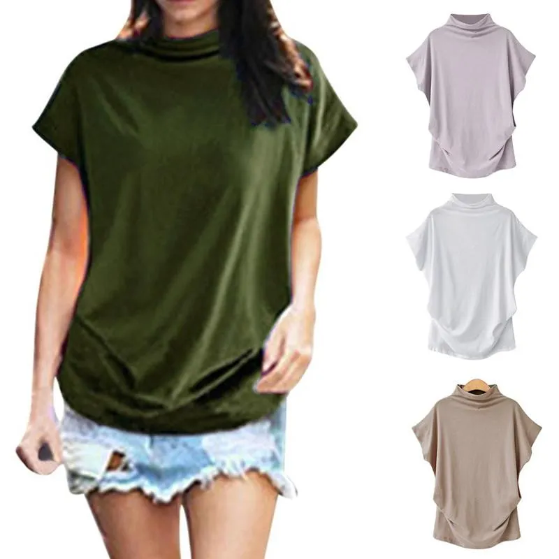 Women Shirt Summer Women's Tunics Korean Blouses Casual Blusas Turtleneck Sexy Blouse Summer Solid Shirts Big Size S-6XL