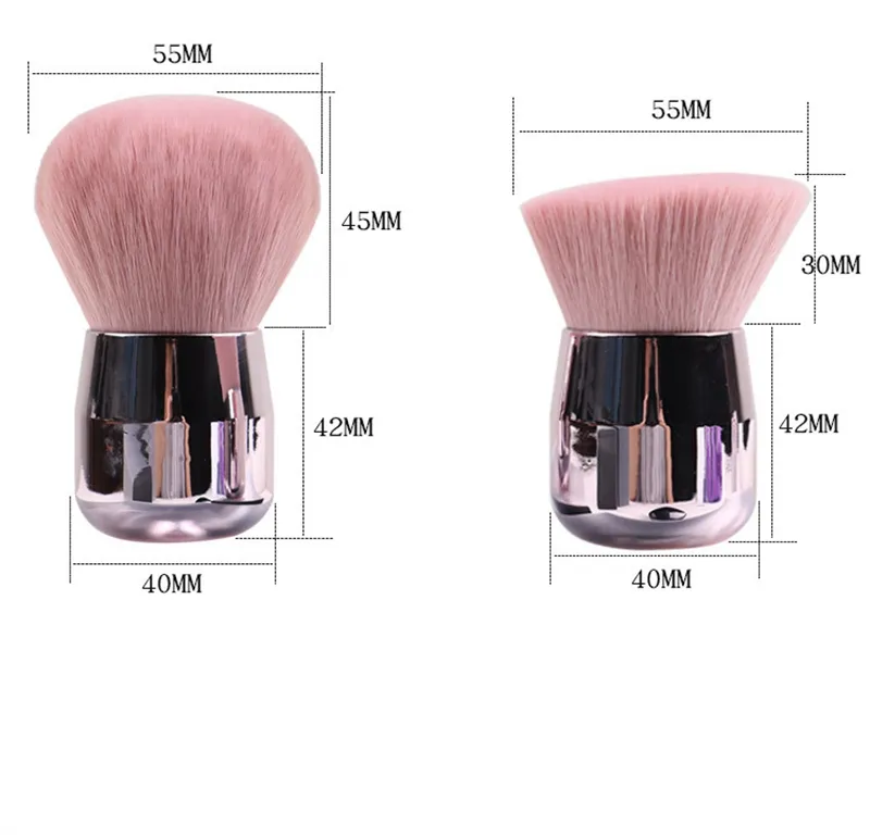 Rose Gold Mini Soft Powder Brush Portable Travel Foundation Brush For  Blushroom, Flat And Round Heads Cute Cosmetic Tool HHA 315 From Top_health,  $2.72