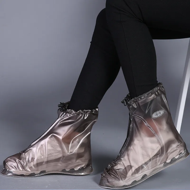 Reusable rain shoe covers top