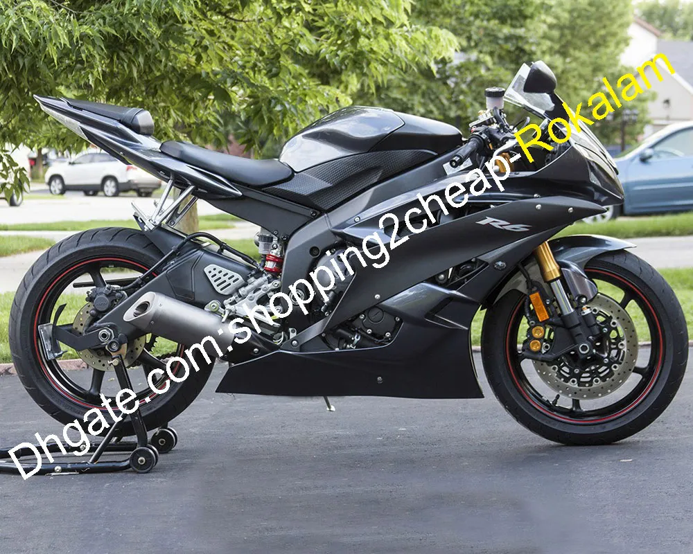 YZF600 Motosiklet Kabuğu Yamaha YZF R6 2006 2007 YZFR6 06 07 ABS Plastik Siyah Karoser Pazartarı Kiti (Enjeksiyon Kalıp)