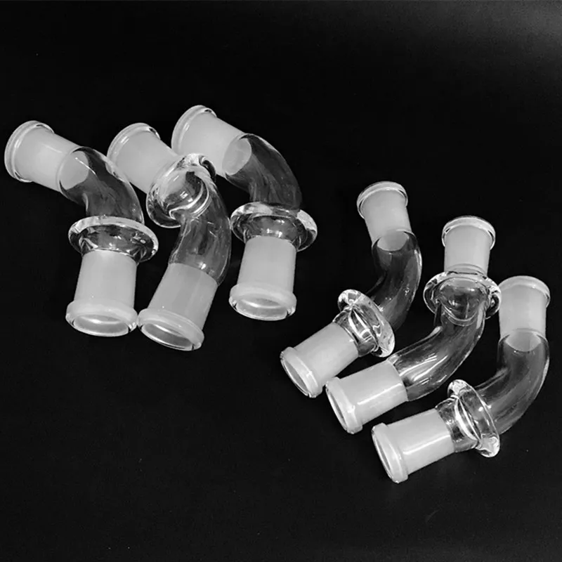 Adaptador do bongo da água Acessórios de fumo Joint 10mm 14mm 18mm Fêmea Adaptadores de vidro do conversor masculino 45 graus para plataformas de petróleo