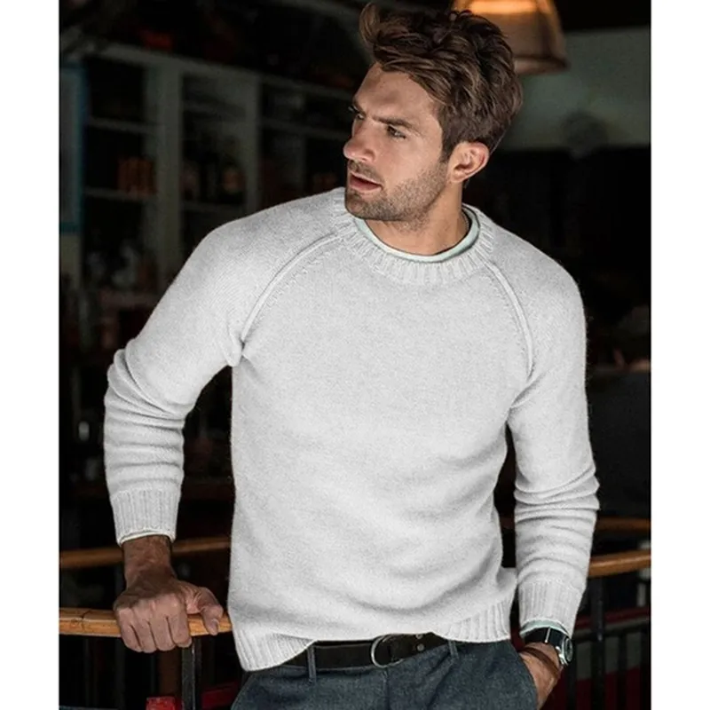 Mens Knitted Sweater Pullovers Hombre For Autumn Winter Warm Casual And Loose Fit Plus Size Available From Blueberry12 19.03 DHgate.Com