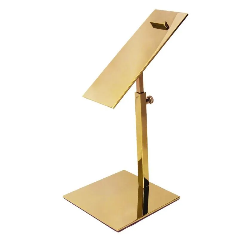 Metal Polished Gold Shoe Stand Stand Riser Shoe Suporte de metal Rack de suporte de metal