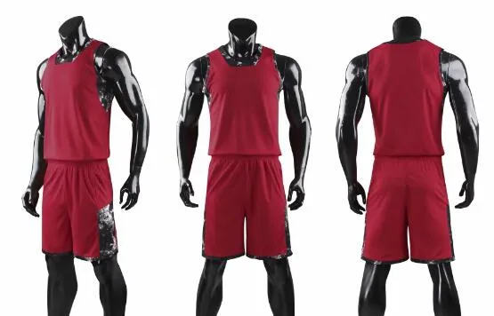 2019 Męskie Niestandardowe Koszulki Koszykówka Dostosowana koszykówka Odzież Koszulka Koszulki Zestawy z szorty Mundury Odzieżowe Zestawy Wear Sports