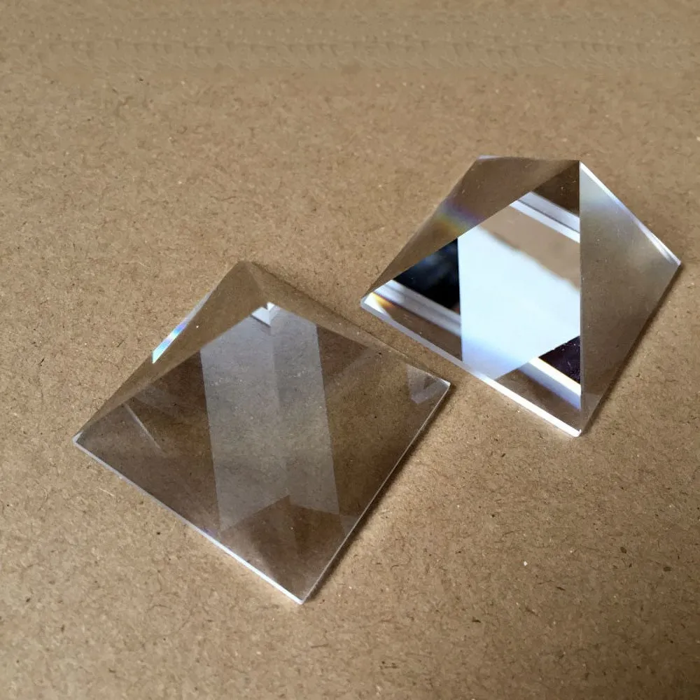 Wholesale Optical K9 Glass Pyramid Prism Rainbow Photography Triangle