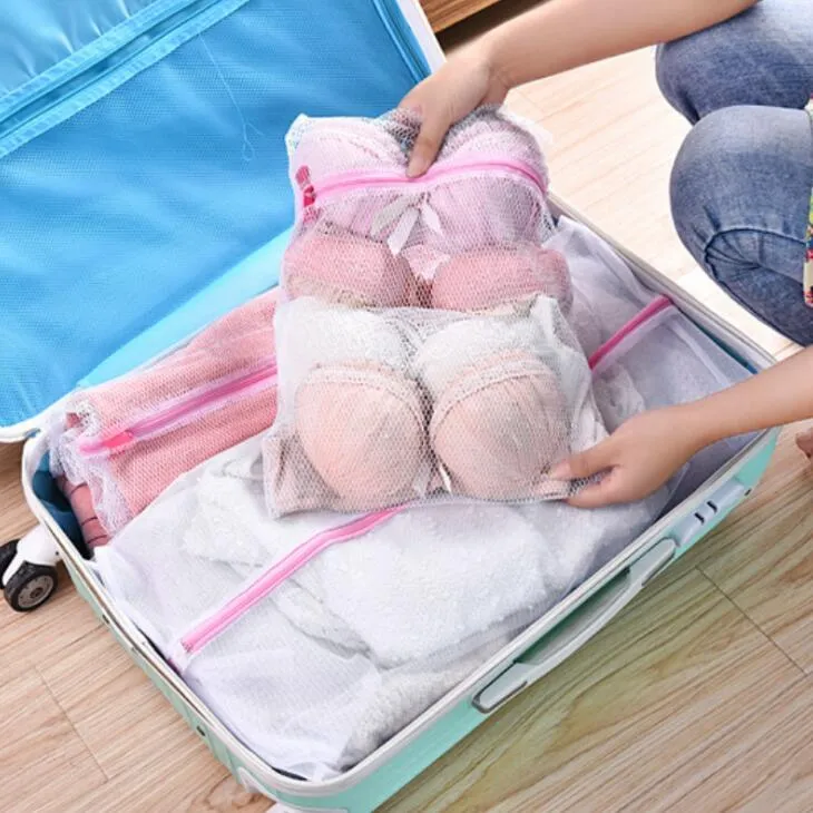 Laundry Mesh Net Washing Bag Clothes Bra Sox Lingerie Socks Zipped Laundry  Bags Washing Machine Cleaning Clothing Bags LX2196 From 0,66 €