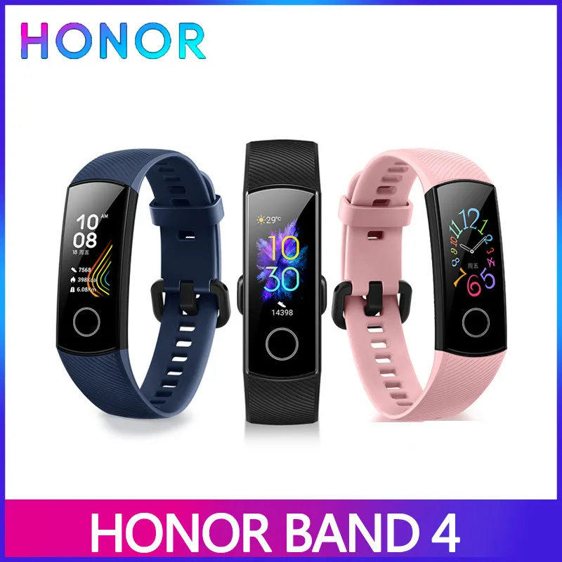 Original Huawei Honor Band 4 Bracelet intelligent moniteur de fréquence cardiaque montre intelligente traqueur de sport santé montre-bracelet intelligente pour téléphone Android iPhone