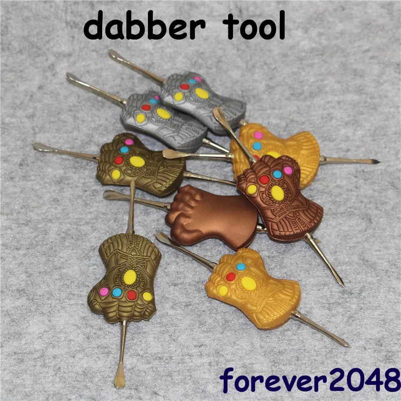 مضحك قبضة أدوات الشمع dabber الشمع atomizersilver اللون 120 ملليمتر dab جرة أداة الجاف عشب المرذاذ ل حصيرة حاوية vape